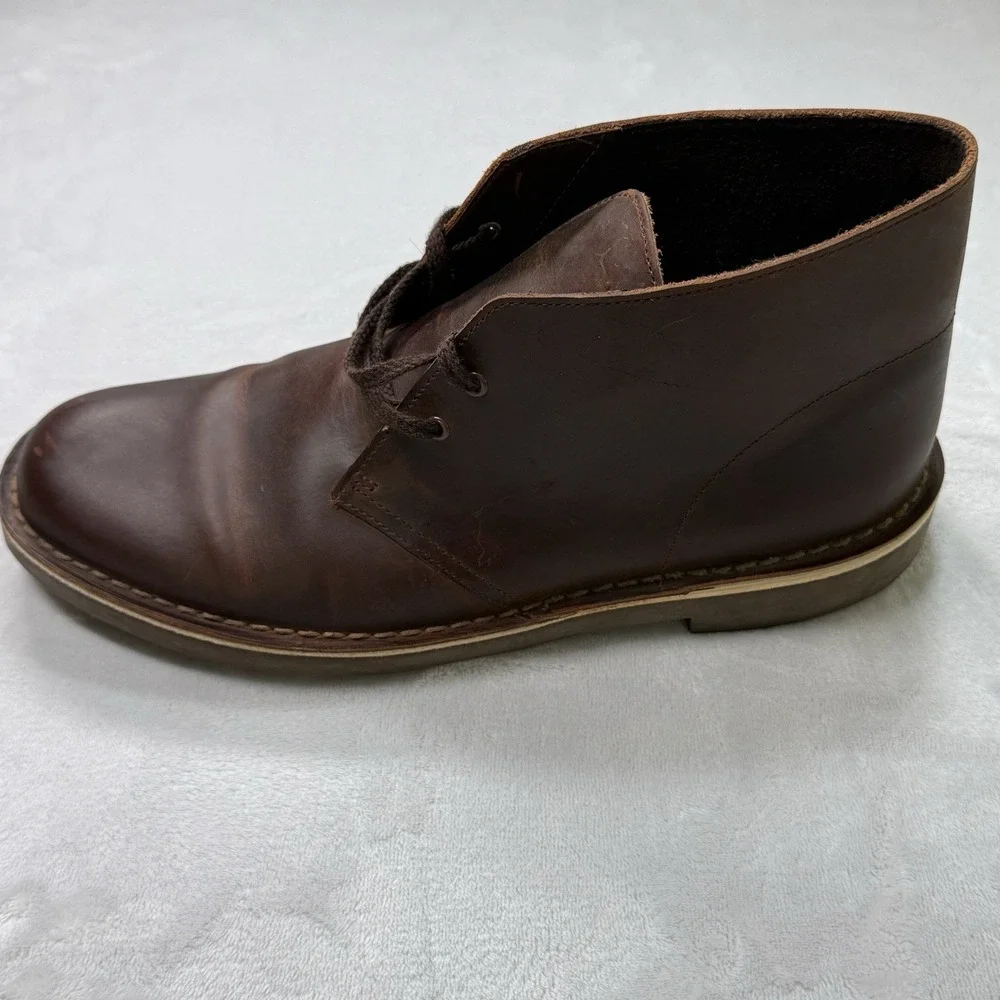 Clarks Desert Boots‎ Men's US 11 Brown Leather Chukka Crepe Sole